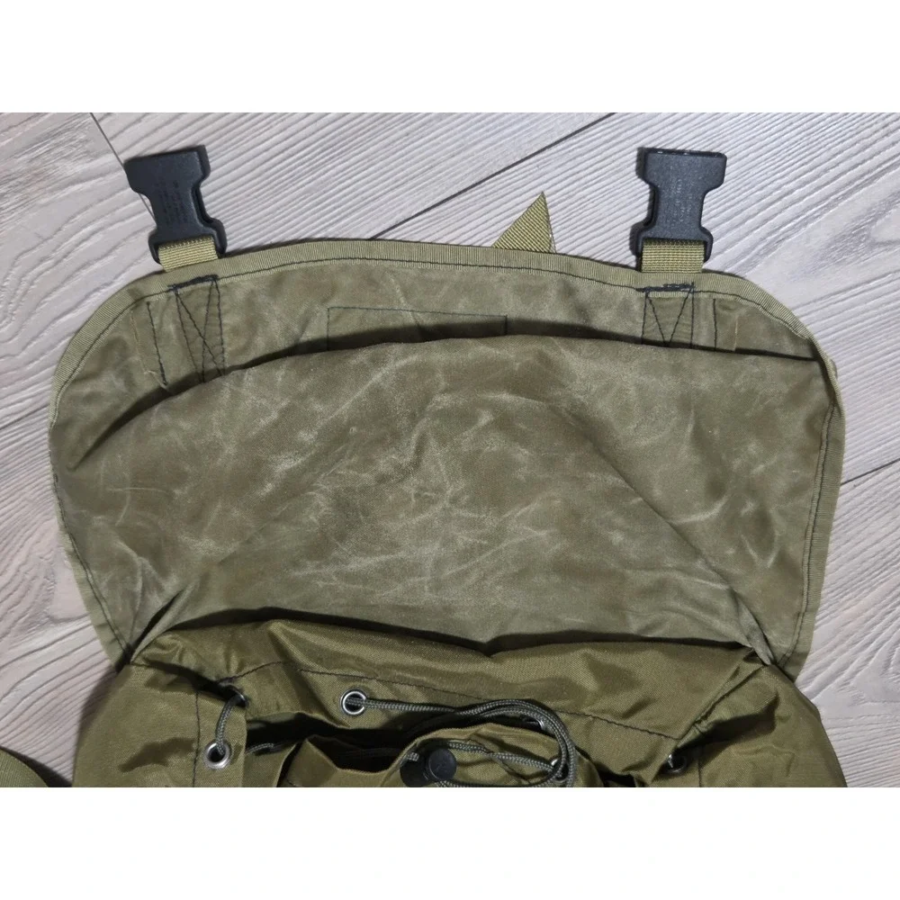 L.L.Bean 90s Continental Backpack Khaki Rare Vintage Bag LL Bean Initials